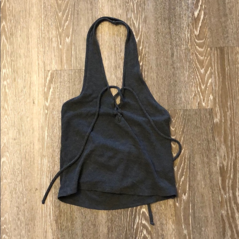 Kendall and Kylie Lace Up Halter Top